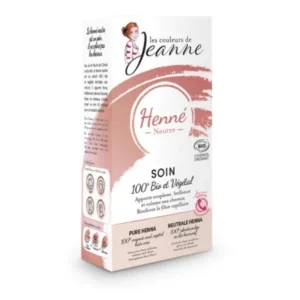 LES COULEURS DE JEANNE HENNE NEUTRE BIO 100G