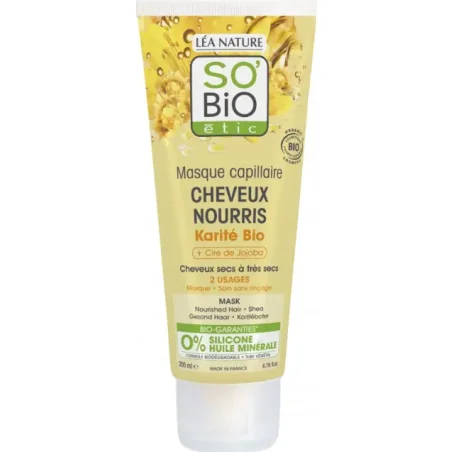 SO'BIO MASQUE KARITE & CIRE DE JOJOBA 200ML