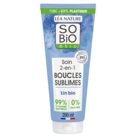 SO'BIO SOIN CHEVEUX BOUCLES LIN 200ML