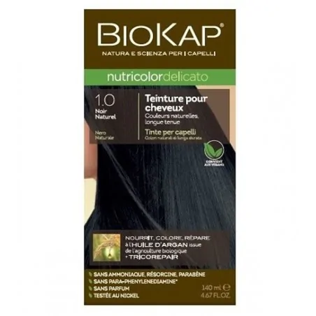 BIOKAP NUTRICOLOR DELICATO 1.0 NOIR NATUREL
