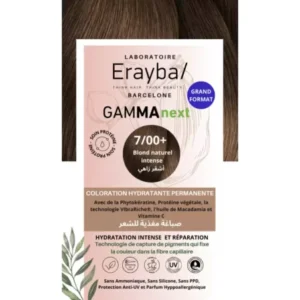 ERAYBA GAMMA NEXT COLORATION 7/00+ BLOND NATURAL INTENSE COLORATION HYDRATANTE PERMANENTE