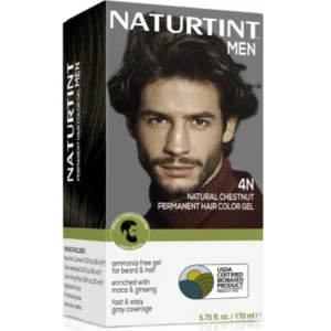 NATURTINT COLORATION PERMANENTE POUR CHEVEUX POUR HOMMES 4N CHÂTAIN NATUREL
