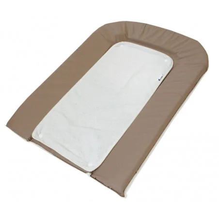 CANDIDE MATELAS À LANGER PVC TAUPE AVEC ÉPONGE PRESSIONNÉE + 1 ÉPONGE BLANCHE - 153260