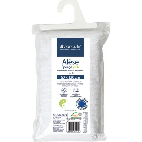CANDIDE ALESE EPONGE BLANC POUR LIT 60*120 CM - 232004