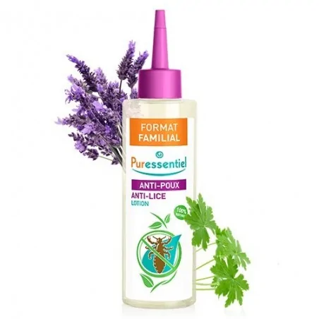 PURESSENTIEL LOTION ANTI-POUX AVEC PEIGNE FORMAT FAMILIAL-200 + PEIGNE ML