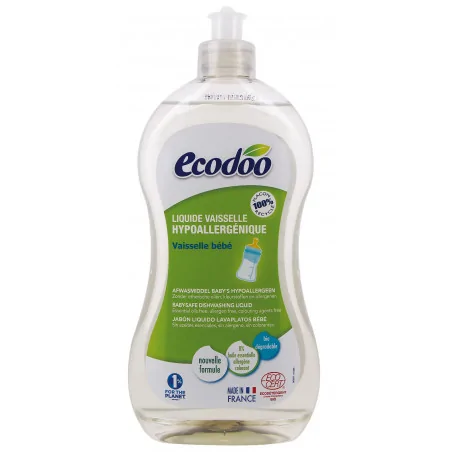 ECODOO LIQUIDE VAISSELLE BEBE HYPOALLERGENIQUE 500ML