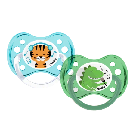 DODIE SUCETTE ANATOMIQUE 28 +6M DUO TIGRE/DINOSAURE