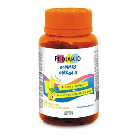 PEDIAKID GOMMES OMÉGA 3 60 OURSONS