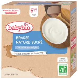 BABYBIO BRASSÉ NATURE SUCRÉ 4X85G