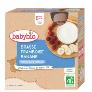 BABYBIO BRASSÉ FRAMBOISE BANANE 4X85G