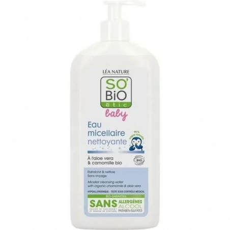 SO BIO BABY EAU MICELLAIRE NETTOYANTE 500ML