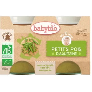 BABYBIO PETITS POIS D’AQUITAINE 2X130G