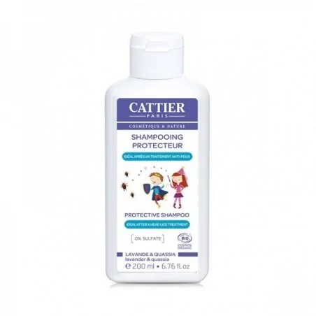 CATTIER SHAMPOOING PROTECTEUR ANTI-POUX BIO 0% SULFATE 200ML