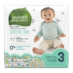 SEVENTH GENERATION COUCHES BEBE PUR ET SIMPLE STAGE 3: 7-11 KG (31 UNITES)