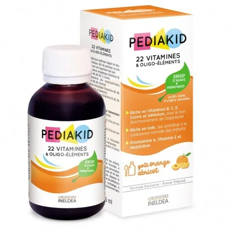 PEDIAKID 22 VITAMINES ET OLIGO-ÉLÉMENTS 125LML