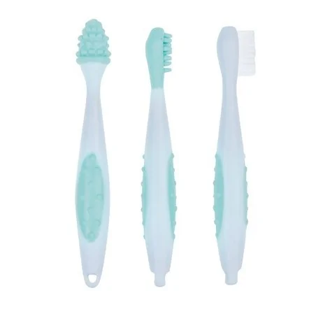BÉBÉ CONFORT SET DE 3 BROSSES À DENTS + ÉTUI 0-36 MOIS