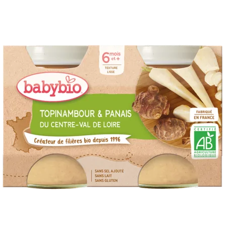 BABYBIO TOPINAMBOUR & PANAIS DU CENTRE-VAL DE LOIRE 2X130G