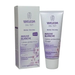 WELEDA BÉBÉ CRÈME PROTECTRICE VISAGE À LA MAUVE BLANCHE BIO 50ML