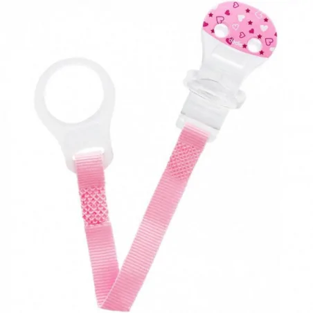 DODIE ATTACHE SUCETTE RUBAN ROSE