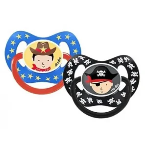 DODIE SUCETTE PHYSIOLOGIQUE +18 SILICONE DUO 50 COWBOY ET PIRATE