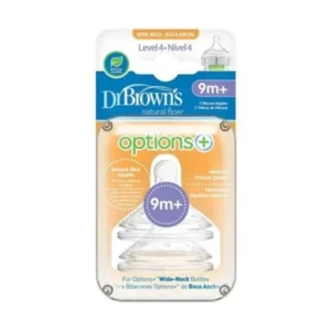 DR BROWNS OPTIONS+ TETINE COLE LARGE NIVEAU 4 PACK DE 2 9 MOIS +