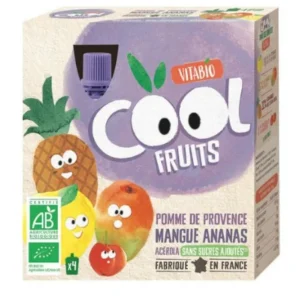 VITABIO POMME MANGUE ANANS ACEROLA 4 X 90 G