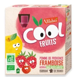 VITABIO POMME FRAMBOISE 4X90G