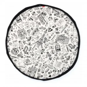 PLAY&GO SAC DE RANGEMENT DE JOUETS ET TAPIS DE JEUX PLAY & GO COLORIAGE PARIS
