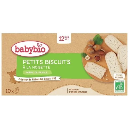 BABYBIO PETITS BISCUITS À LA NOISETTE 160G