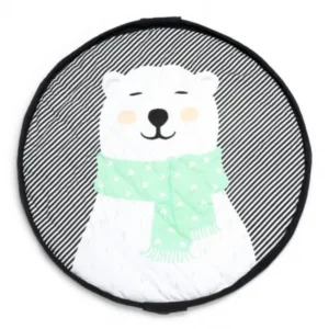 PLAY&GO SAC DE RANGEMENT DE JOUETS ET TAPIS DE JEUX SOFT OURS POLAIRE