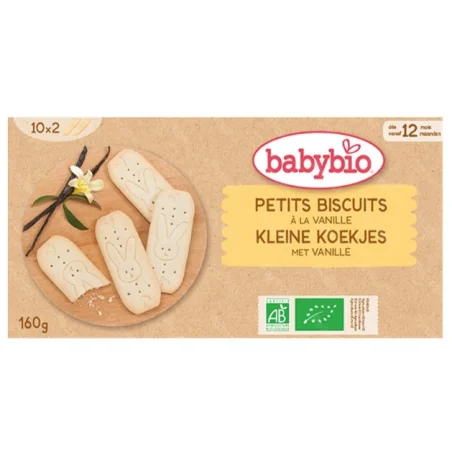 BABYBIO PETITS BISCUITS À LA VANILLE 160G