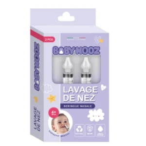 BABY NOOZ SERINGUE NASALE MOUCHE BÉBÉ 2PCS
