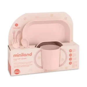 MINILAND BABY SET DE REPAS CARRÉ CANDY - 89532