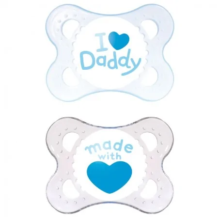 MAM ORIGINAL SUCETTE 0-6 MOIS SILICONE BLEU
