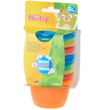 NÛBY LOT DE 6 POTS POUR ENCAS 3M+ - 120ML