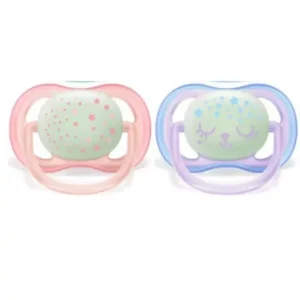 AVENT SUCETTES ULTRA AIR NIGHT 0-6M FILLE SCF376/10