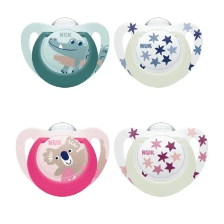 NUK DEUX SUCETTE STAR NIGHT & DAY 6-18M