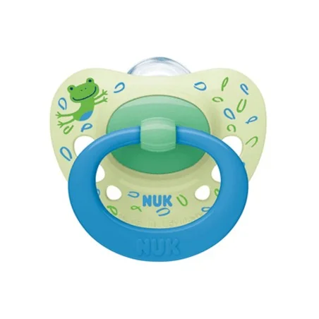 NUK SUCETTE EN SILICONE SIGNATURE 6-18 MOIS GRENOUILLE VERT