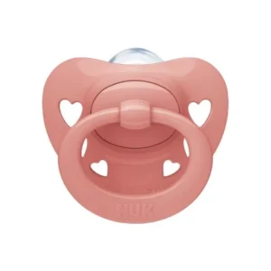 NUK SUCETTE EN SILICONE SIGNATURE 0-6 MOIS ROSE