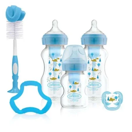 DR BROWNS KIT DE BIBERONS ANTI COLIC OPTIONS+ BLEU