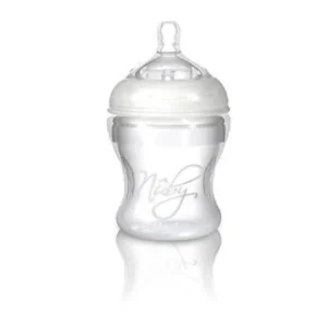NÛBY BIBERON SOUPLE 150ML -SOFTFLEX SILICONE NURSER- TÉTINE DÉBIT LENT - +3M RÉF : 67275