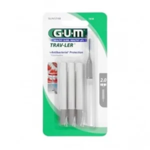 GUM TRAV-LER MANCHE PAR 4 UNITES AVEC BROSSETTE 2MM REF: 1618