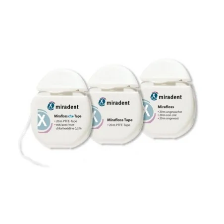 MIRADENT MIRAFLOSS CHX-TAPE 20M