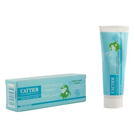 CATTIER DENTIFRICE 7 ANS + GOUT MENTHE DOUCE 50ML