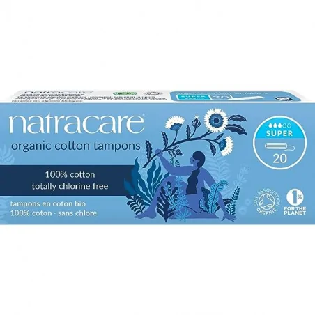 NATRACARE TAMPONS SUPER SANS APPLICATEUR 20U