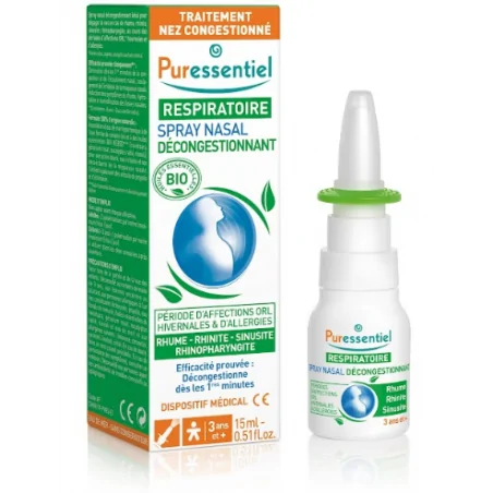 PURESSENTIEL SPRAY NASAL HYPERTONIQUE RESPIRATOIRE -15ML