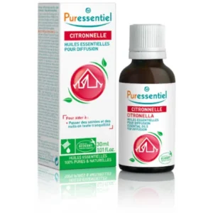 PURESSENTIEL HUILE ESSENTIELLES POUR DIFFUSION CITRONNELLE + 3 HE 30ML
