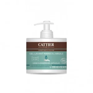 CATTIER GEL LAVANT MAINS A L'ARGILE BIO - MENTHE & GRENADE 300ML