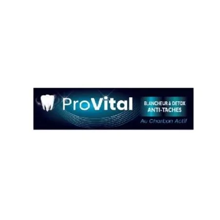 PRO-VITAL DENTIFRICE BLANCHEUR AU CHARBON ACTIF 75G