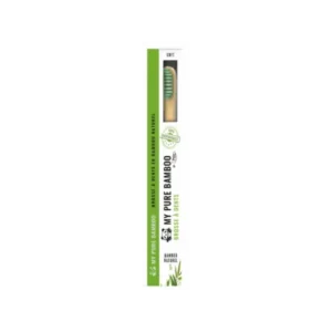 DENTI-SMILE BROSSE A DENT BAMBOU MEDIUM VERT